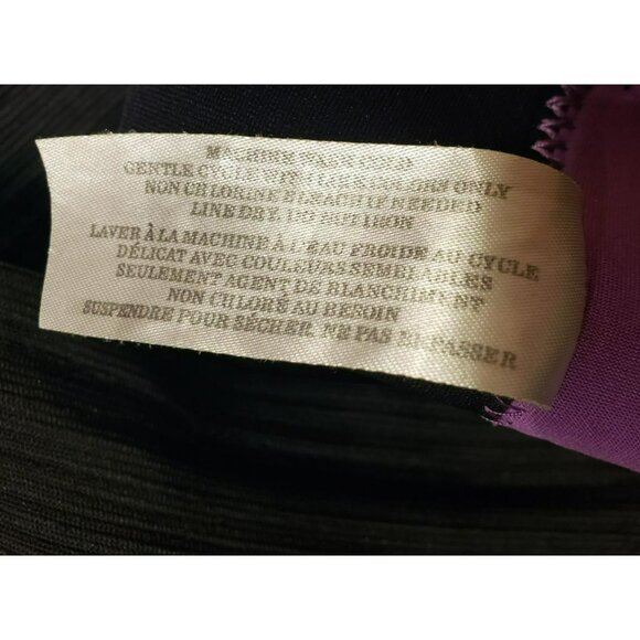 Curves Waist Trimmer Women's Black Purple Neoprene Fitness Workout Shorts Medium - Picture 5 of 5